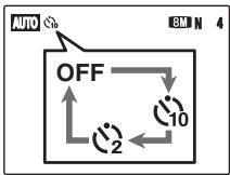 FUJIFILM A800 - Réglage du retardateur - 2
