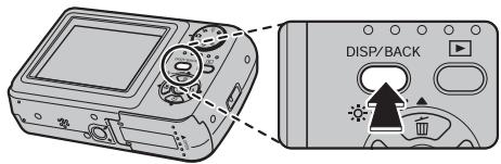 FUJIFILM A800 - Choix de l'affichage de l'écran LCD - 1