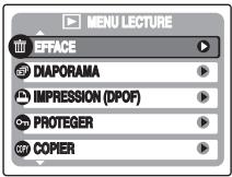 FUJIFILM A800 - Réglage du MENU lecture - 2