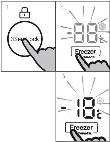 PAW HTF-520IP7 - Réglez la température du réfrigérateur - 2