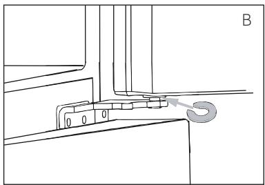 PAW HTF-520IP7 - A) en utilisant les pieds ajustables - 1