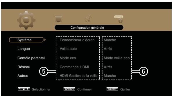 MARANTZ UD5007 - Écran de sélection du menu (menu principal) - 3