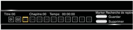 MARANTZ UD5007 - Mémorisation des points que vous souhaitez relire (repère) - 3