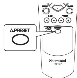SHERWOOD TX5505 - Recherche et préréglage automatique des stations - 2