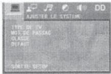 TOKAT LAR5721B - Parametrage du systeme - 1