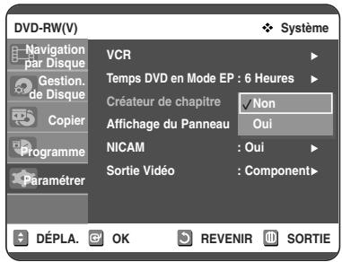 TOSHIBA D-VR 30 - Réception automatique de chapitre - 2