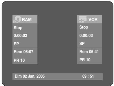 TOSHIBA D-VR 30 - Vérification de la durée restante - 1