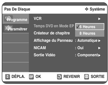 TOSHIBA D-VR 30 - Temps DVD en Mode EP - 2