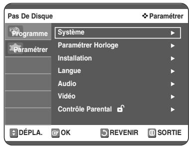 TOSHIBA D-VR 30 - Configuration des options d'affichage (Vidéo) - 1