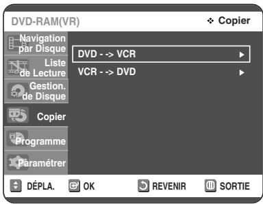 TOSHIBA D-VR 30 - Copie du DVD au magnétoscope et inversionement - 7