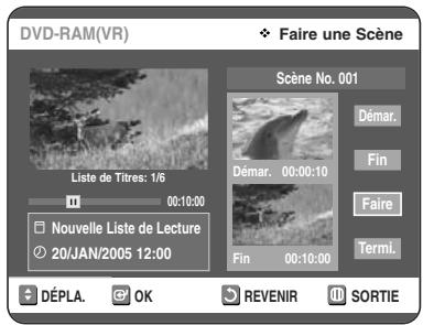TOSHIBA D-VR 30 - Creation d'une Liste de Lecture - 6