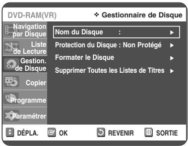 TOSHIBA D-VR 30 - Formatage du disque - 4