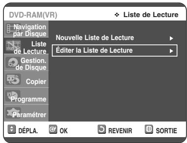 TOSHIBA D-VR 30 - Avec la touche MENU. - 1