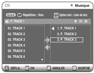 TOSHIBA D-VR 30 - Programmation des pistes - 3