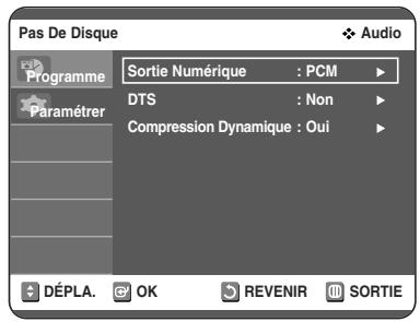 TOSHIBA D-VR 30 - Configuration des options audio - 2