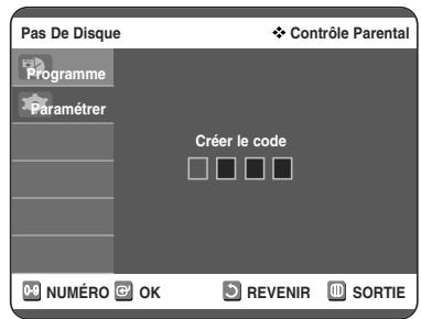 TOSHIBA D-VR 30 - Configuration du contrôle parental - 3