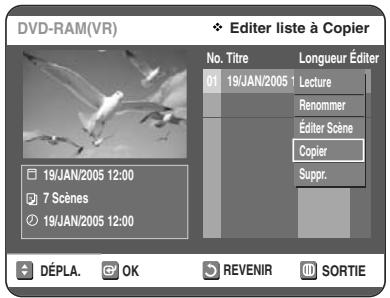 TOSHIBA D-VR 30 - Copie du DVD au magnétoscope et inversionement - 11
