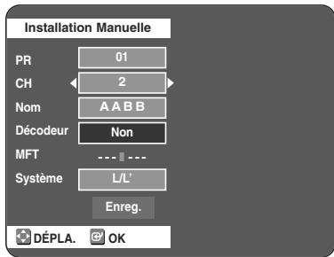 TOSHIBA D-VR 30 - Appuyez sur les boutons ▲▼ pour sélectionnner Decodeur. - 1