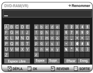 TOSHIBA D-VR 30 - Modification du Nom du Disque - 6