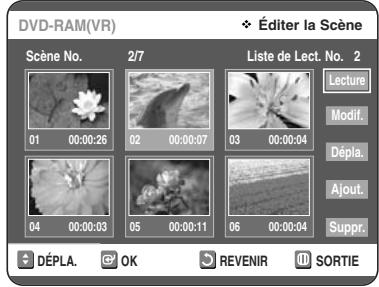 TOSHIBA D-VR 30 - Lecture d'une scène sélectionnée - 1