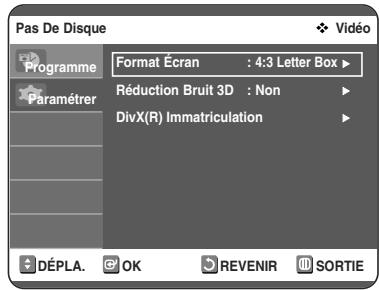 TOSHIBA D-VR 30 - Configuration des options d'affichage (Vidéo) - 2
