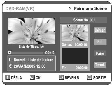 TOSHIBA D-VR 30 - Creation d'une Liste de Lecture - 5