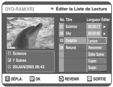 TOSHIBA D-VR 30 - Avec la touche MENU. - 2