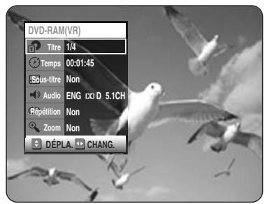 TOSHIBA D-VR 30 - Avec la touche MENU - 6