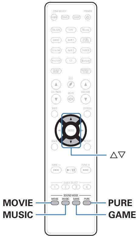 DENON AVR-X3300W - Sélection d'un mode d'écoute - 1