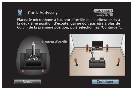 DENON AVR-X3300W - Lorsque l'enceinte détectée est affichée, sélectionnez "suivant" puis appuyez sur ENTER. - 2