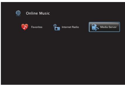 DENON AVR-X3300W - Appuyez sur ONLINE MUSIC. - 1