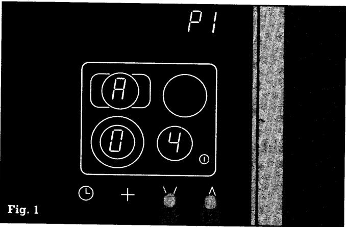 GAGGENAU CK 171-115 NOIR - Menu d'options - 1