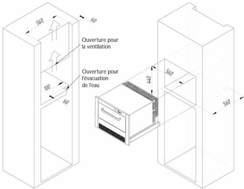 KITCHENAID KRIB3610 - Dimensions du logement - 1