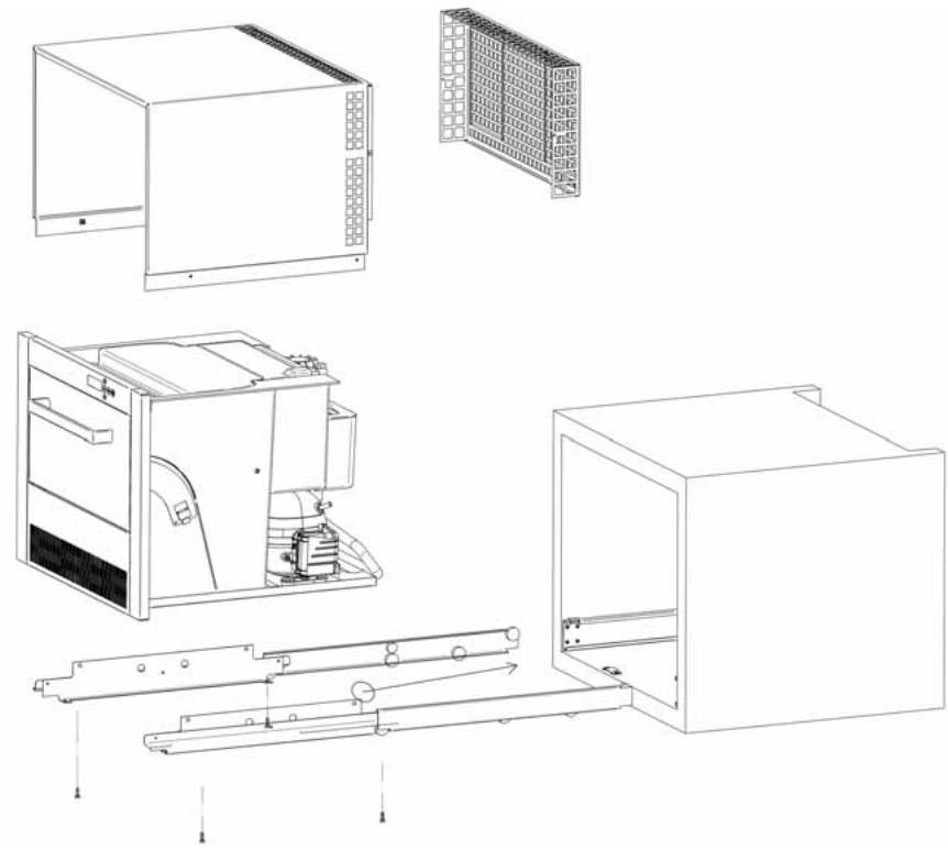 KITCHENAID KRIB3610 - Ancrage de l'appareil - 2