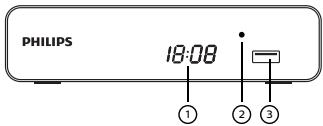 PHILIPS DTR 3000 - Panneau avant du boîtier décodeur - 1