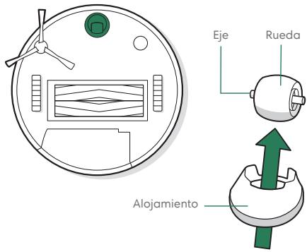 IROBOT J557840JS - Limpieza de la rueda pivotante delantera - 1