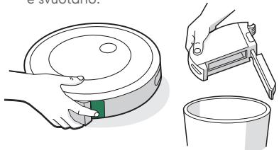IROBOT J557840JS - Pulizia dei sensori contenitore dello sporco pieno - 1