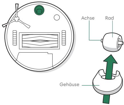 IROBOT J557840JS - Reinigung der vorderen Laufrolle - 1