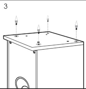ELIPSON Horus 11F Bois Cl.X1 - Mounting the removable base on the cabinet (HORUS 11F) - 2