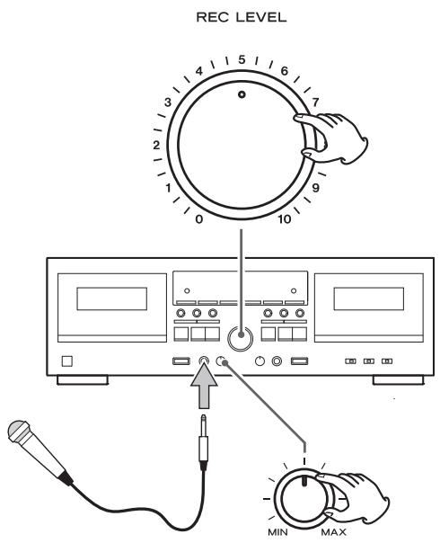 TEAC W-890R - Enregistrement avec mixage du micro - 1