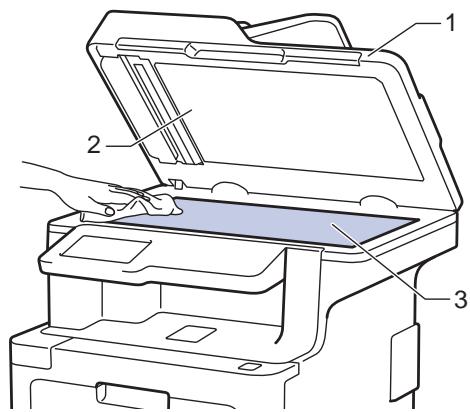 BROTHER DCP-L8410CDW - Nettoyer le scanner - 1