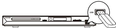 TOSHIBA BDX3100c - Connexion d'un périphérique USB - 1