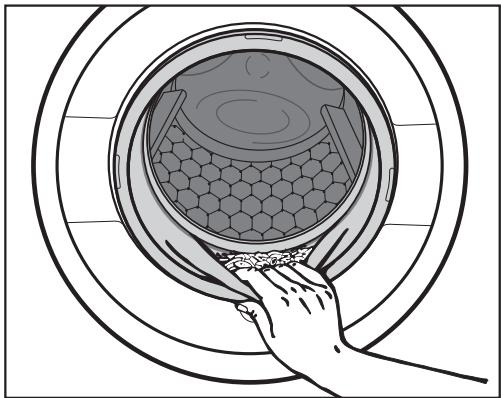 MIELE WWD020 - Ouvrir la porte et retirer le linge - 2