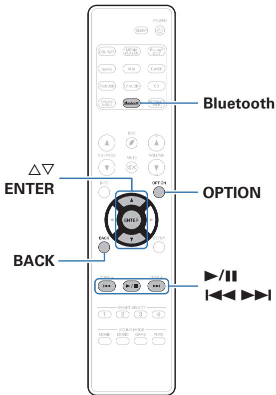 MARANTZ R1506/N1SG - Écouter de la musique sur un périphérique bluetooth - 1