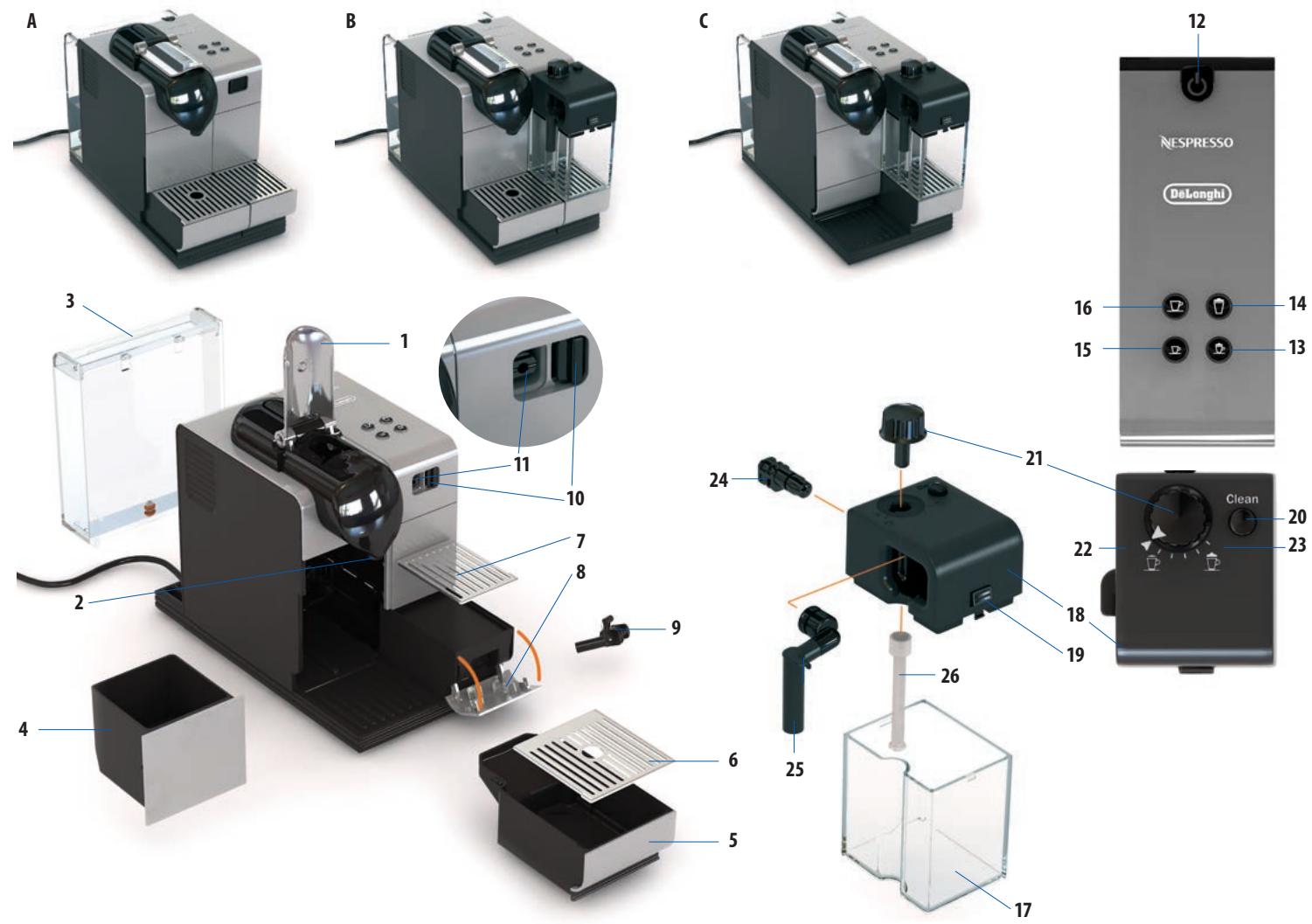 DELONGHI EN520.BL - CONTENT/ CONTENU - 3