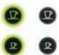 DELONGHI EN520.BL - Backlight Buttons indication/Signification des boutons rétroéclairés - 1