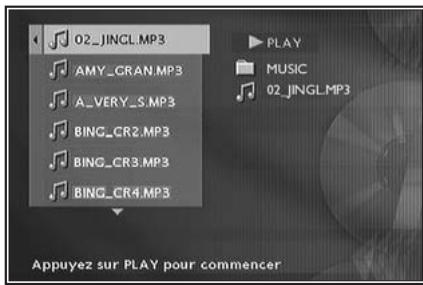 THOMSON DTH460 - Lecture d'un CD MP3 - 1