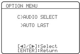 YAMAHA RXV661 - Selection AUDIO C)AUDIO SELECT - 1