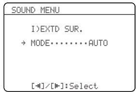 YAMAHA RXV661 - Décodeurs d'ambiance complémentaires i)extd sur. - 1