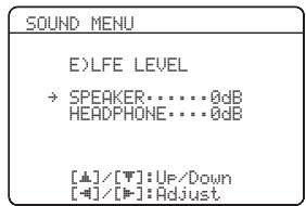 YAMAHA RXV661 - Utilisation de SET MENU - 6
